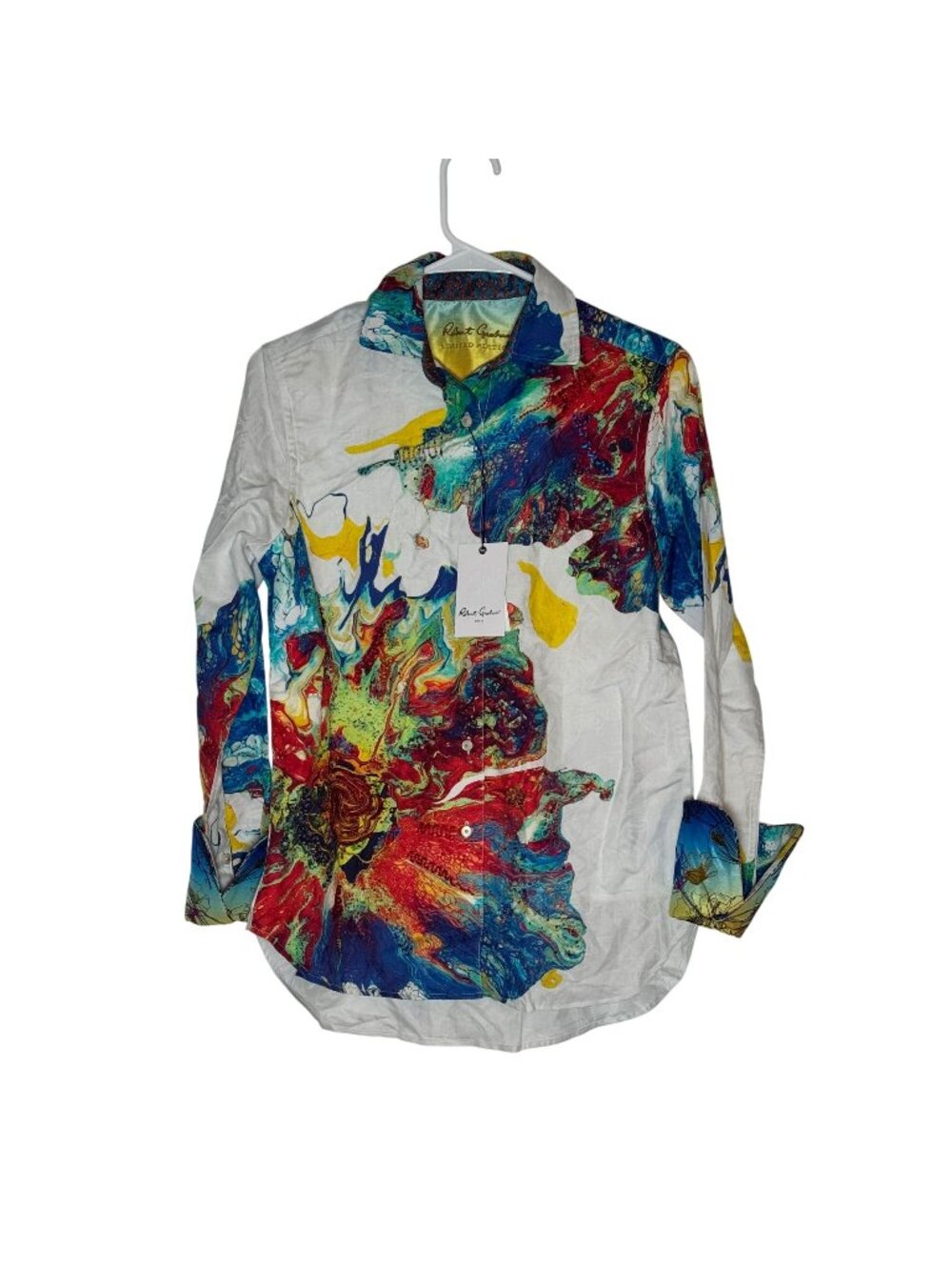 Robert Graham Limited Edition Explosive Poppy Embroidered Shirt Size Small NWT
